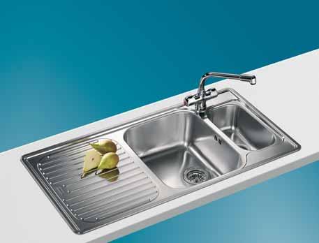 Professional VITA VIX 651 Stainless Steel One and a half bowls within the confines of a 600mm base unit.