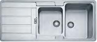 used with this sink HDX624 Sink Dimensions: 1160L x 510W mm Bowl Dimensions: 340L x 435W