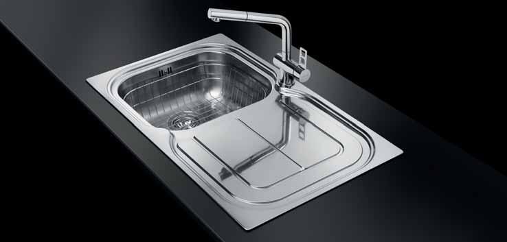 Moon A new sleek design blends effortlessly into the reliability of a FOSTER classic. Sinks without any welding, of great strength, with spacious bowls and a practical drainer area.