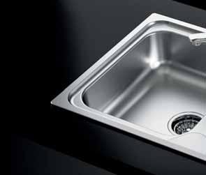 S1000 AISI 304 (18/10) stainless steel as for all the other sinks, the availability of different finishes, functional accessories in addition to the