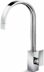 Mixer Taps 90 90 NEW Q Circle Colour Single-lever mixer tap with rotating barrel and temperature-controlled LED illuminated water-flow.