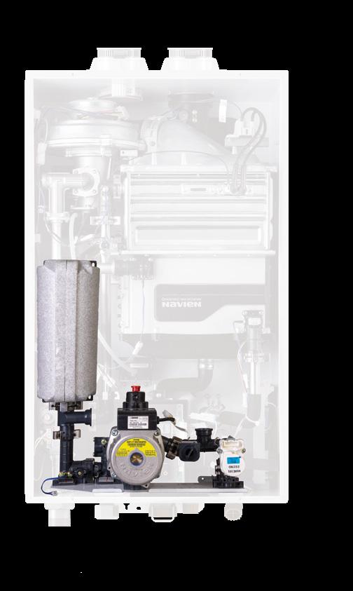 first and only system that incorporates a built-in insulated buffer tank and recirculation pump.