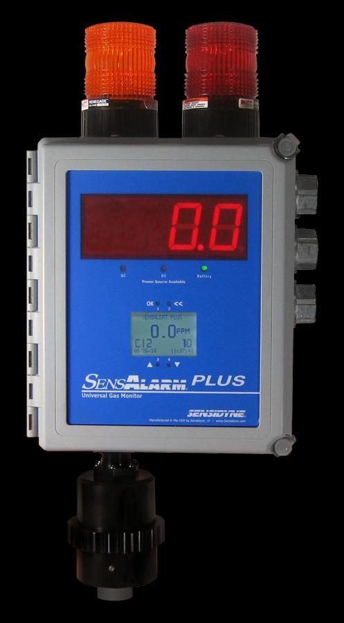SensAlarm Plus Advanced all-in-one gas monitoring system for local and remote gas detection.