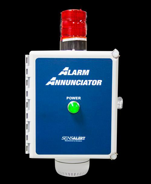 SensAlert Alarm Annunciators Added visual and audible annunciation for warning workers and supervisors.