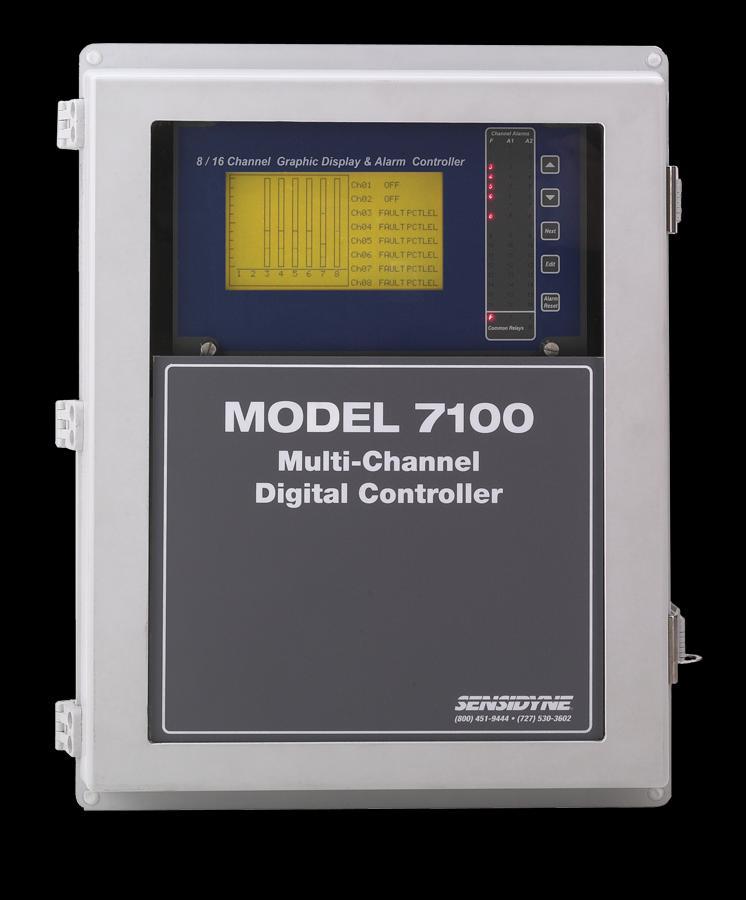 Model 7100 Eight or Sixteen Channel Advanced control panel for display and management of inputs.