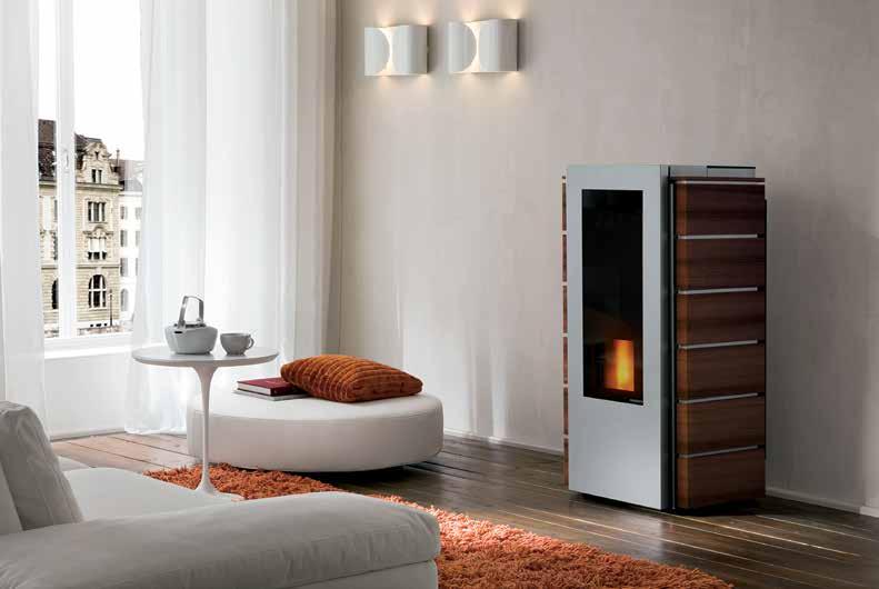 sabina 20/26,7 cm 65x65x136 h - weight: 195 kg Wood cladding. Finishes: teak, wengè. Also available in the version with hydraulic kit for instantaneous domestic hot water.