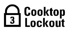 Cooktop lockout feature: A cooktop lockout feature will be present on some models.