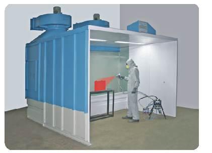 Selection H ighest efficiency in a spray booth is always attained when the capacity, size and other specifications are most suited to the kind of work to be performed.