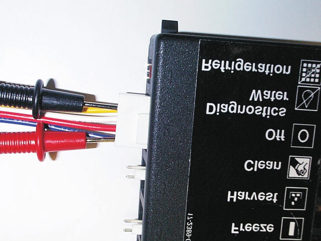 Harness Connected Voltage (DC) 6. At the controller, measure the voltage between the top and bottom pins on connection #2. This should be between the ranges in the table below.