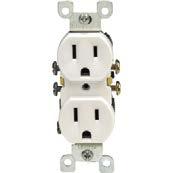 ii. Receptacles 1. These vary in structure and configuration based on the amperage they are designed to deliver. a. Light socket receptacles (closets and garages) are porcelain or plastic structures into which a lightbulb is screwed into place.