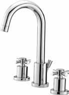 TWO-HANDLE LAVATORY FAUCET Product Code: MIRWSML102 Metal cross handles 1 or 3 hole installation 1.