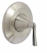 shower trim Pressure 0 GPM max flow 1/2 CTS slip fit spout TWO-HANDLE ROMAN TUB TRIM