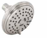Full Spray MassageSpray Aerated Spray MULTIFUNCTION SHOWERHEAD Product Code: MIRSH2030E Brass and ABS construction 1/2" connection 5 function