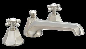 balanced Use with ACCUFIT TM valve MIR3001 5 0 GPM max flow 1/2 CTS slip fit spout TWO-HANDLE ROMAN TUB FAUCET Product Code: