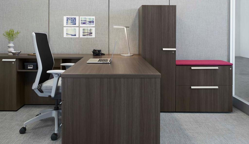 worksurfaces, and guest seating options that invite