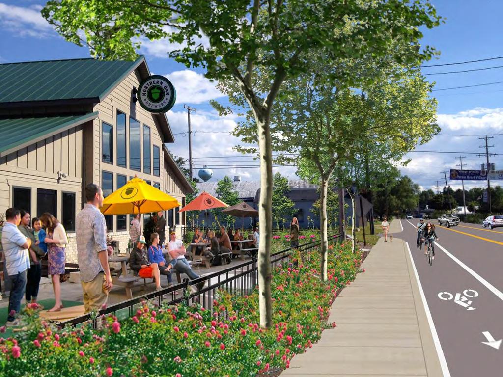 LAKES DISTRICT: COMMERCIAL PROPERTY IMPROVEMENTS In order to make the Lakes District a vibrant place where visitors want to spend time, there needs to be a compelling reason to walk throughout the