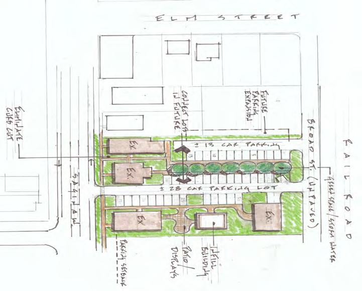 INTERIM PARKING LOT DEVELOPMENT INDIVIDUAL PARKING LOTS SHARED PARKING LOT 52 Imagine Midtown Holly Final Report N SHARED PARKING LOTS The network of shared, connected parking lots along the Saginaw