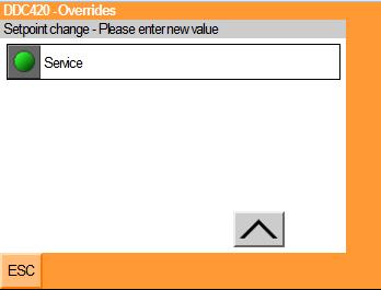 The panel switch (shown when accessed by the web browser) allows changes to the system operation without changing internal settings.