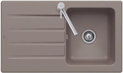 ARCHITECTURA 50 The sink is reversible For surface-mounted installation Minimum width of undersink cabinet: 50 cm BUILT-IN SINKS Ref.