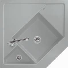 MONUMENTUM Corner element Installation on a corner undersink cabinet with 90 cm side length Minimum width of undersink cabinet: 90 cm 2 basins, closable Compatible with all soap dispensers on page 86