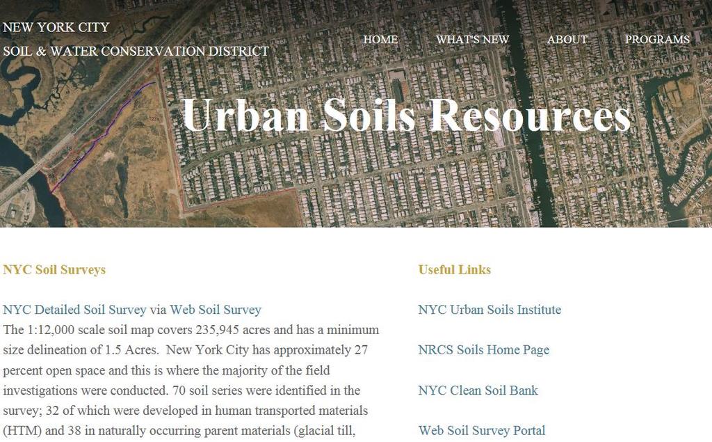 http://www.soilandwater.nyc/urban-soils.