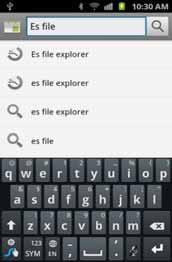 Explorer application helps you to navigate through your smart phone. 1.