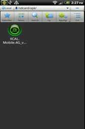 Tap XCAL-Mobile 4G program file (*.