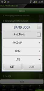 Chapter 11. Additional Function Other Settings - RAT & Band Lock (Galaxy S3 GT-I9305) For Galaxy S3 (Model Name: GT-I9305) only which is currently used in EMEA and APAC.