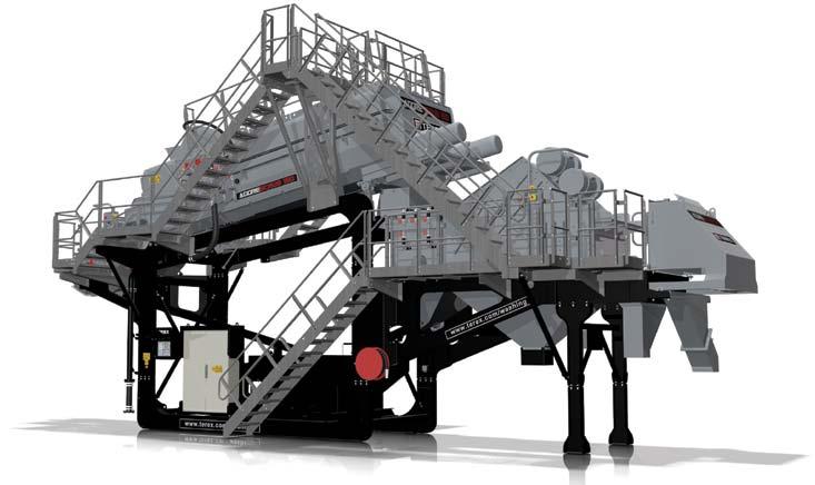 AGGRESCRUB 150 WASHING SYSTEMS TECHNICAL SPECIFICATION features Size, Scrub, Separate Designed to produce cleaner material at a faster rate Specifically designed to work in the recycling industry,