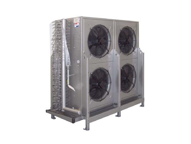 Special Blast GFN Advantages -- for floor mounting -- with high air output and external pressure --Blow through fans ensure uniform air distribution over the cooled or frozen goods Easy to Install
