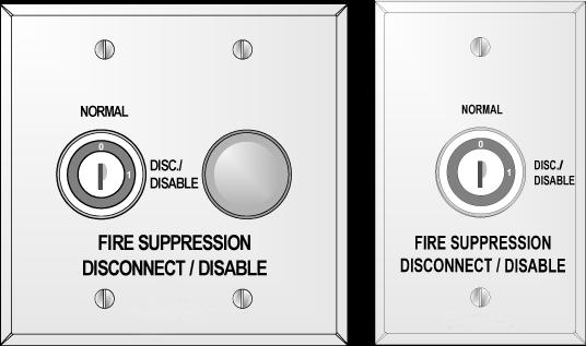 UL, ULC Approved* Releasing System Peripherals Fire Suppression System Abort Switches and Releasing Appliance Circuit (RAC) Maintenance Switches Features Abort switches provide a manual Fire