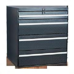Available in four different drawer combinations with choice of 3 or 6 high drawers. Each drawer is equipped with heavy duty ball bearing drawer slides.