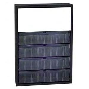 18 W, Wall mountable Tip-Out Bin This easily accessible Tip-Out Storage bin with a simple Tip-Out design makes storing