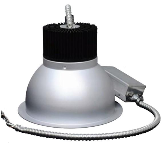 The Retrofit Commercial Downlight can be used for new construction as well. This versatile light is 0-10v dimmable, and is damp rated.