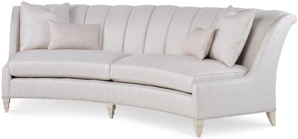 Venus Sofa (1205-02) - Inspired by glamourous sofas of the 1940s, this channel back sofa features a gently curving