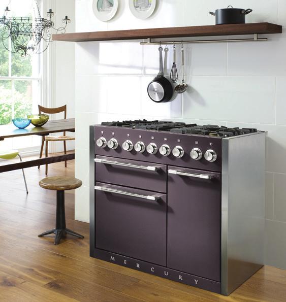 Mercury range will evolve in any kitchen scheme.