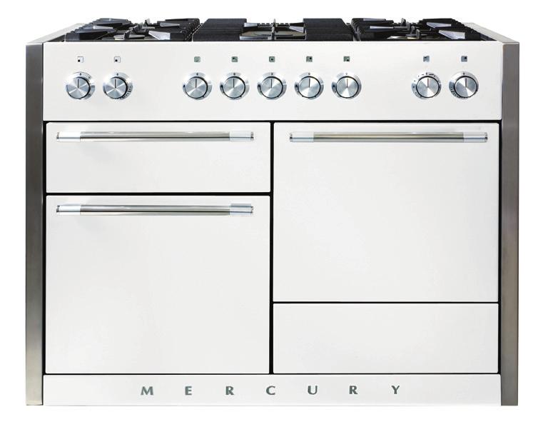 MERCURY 1082 This iconic range cooker is also available in the design-led Mercury colours, as well as dual fuel or induction for flexible cooking. WWW.