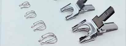 1002932 29/32 1004540 45/40 GROUND ROUND JOINT CLIPS Made of chromed steel.