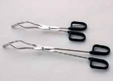 STERILIZATION TONGS Made of AISI 304 electro-bright finished stainless steel. Total length 200 mm.