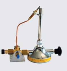 BUNSEN BURNER WITH SAFETY GAS CUT OUT Conforms to CE 370. With gas and air regulator Designed for maximum laboratory safety.