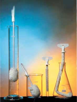 Laboratory sponges and fiber scrubbers Features Designed specially for cleaning plastic and glass items.