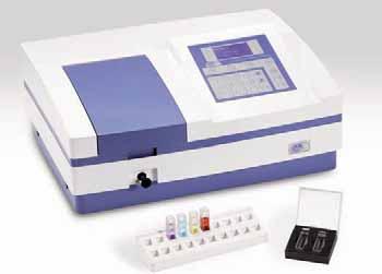 Ultraviolet and visible range spectrophotometers UV-2005 and UV-3100 AUTOMATIC WALVELENGTH POSITIONING AND BLANK SETTING NEW USB USB UV-2005 Part no.