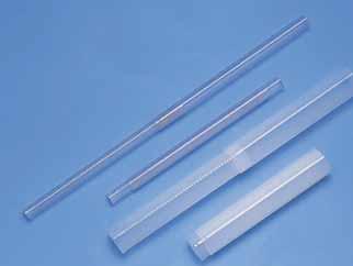 GLASS THERMOMETERS COMMON All thermometers are made of glass rod or with an opal scale, with a reinforced bulb. A wide selection of scales and temperature ranges is available.