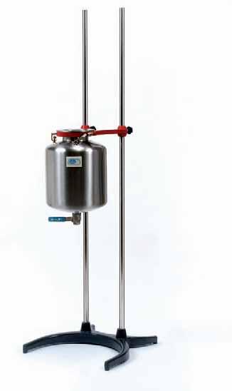 Universal reactor for laboratory RV-12 ADAPTABLE TO ALL THE STANDARDIZED GLASS ELEMENTS WITH A MOUTH OF 100 MM Ø. REACTOR CAPACITY: 12 LITRES.