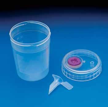 AQUISEL URINE CONTAINER CONTAINER FOR URINE SAMPLES COLLECTION WITH AQUISEL VALVE- STOPPER.