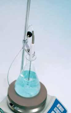Suitable as water or oil baths for temperatures up to 200 C with magnetic stirring from 150 to 1500 r.p.m. For rotary evaporators etc. Part No. 1001230 capacity 2 litres. 11 cm high x 18 cm Ø.