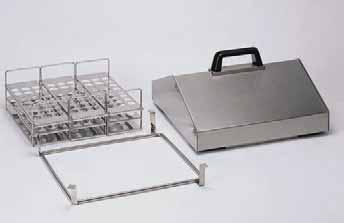 ACCESSORIES for the TECTRON-BlO, TECTRON-200, DIGITERM-100 and, DIGITERM-200. Made of AISI 304 stainless steel. 3 1 1. Gable lid. Part No. 3001295 2. Lifting rack support. Capacity 3 tube racks.