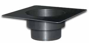 6 108 7 Weatherwood 6011WW 6 108 7 Bathroom Exhaust Vent with Flapper & Unattached Collar Seamless leakproof body Collar is detached to