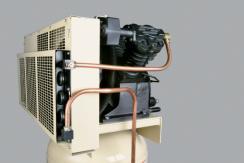 Air-cooled after-cooler removes 70% of moisture from the air 2.