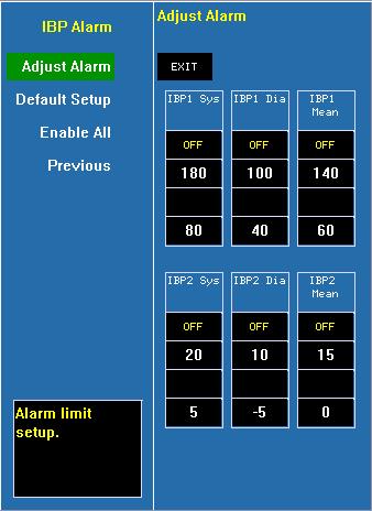GAS Alarm Click and open the dialog of GAS alarm. It can setup the alarm limits of the GAS module. Alarm Record Click and open the dialog of alarm recording.